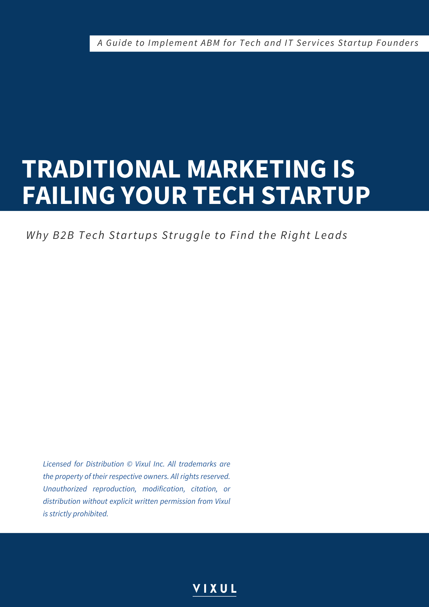 Traditional Marketing is Failing Your Tech Startup Why B2B Tech Startups Struggle to Find the Right Leads Traditional Marketing is Failing Your Tech Startup Why B2B Tech Startups Struggle to Find the Right Leads